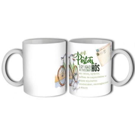 Bögre 300ml, A postás egy igazi hős B880