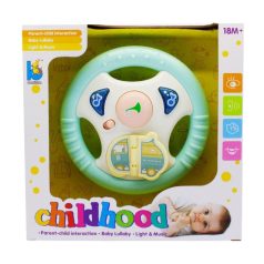 Bébi kormány, el., zene, 21,5x21 cm dob.