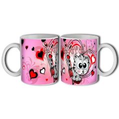 Bögre 300ml, Szeretlek cica New BL040