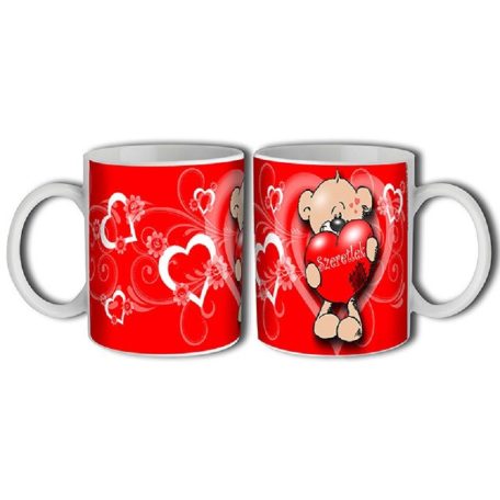 Bögre 300ml, Szeretlek maci New BL041