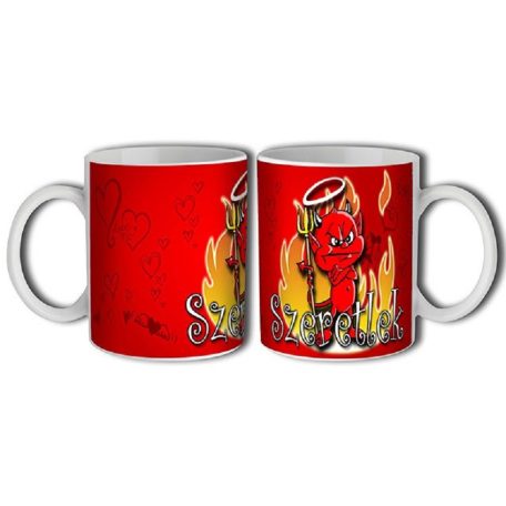 Bögre 300ml, Szeretlek ördög New BL043