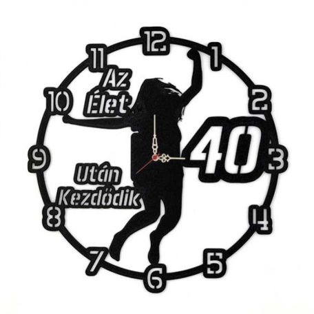 Falióra - Az élet 40 után kezdődik fekete csajos BO004