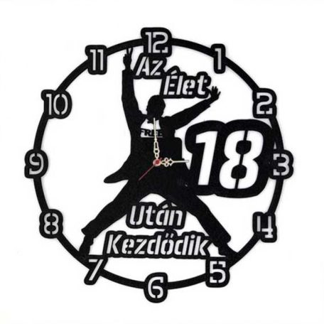 Falióra - Az élet 18 után kezdődik fiú fekete BO008