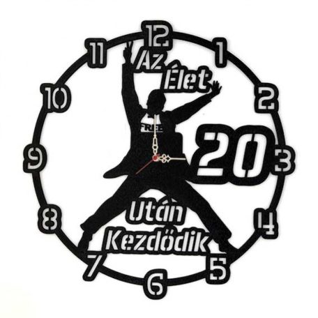 Falióra - Az élet 20 után kezdődik fiú fekete BO009