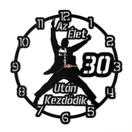 Falióra - Az élet 30 után kezdődik fiú fekete BO010