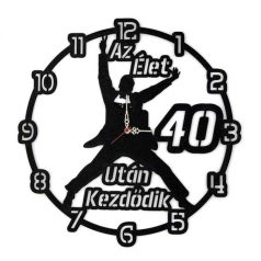 Falióra - Az élet 40 után kezdődik fiú fekete BO011
