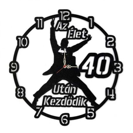 Falióra - Az élet 40 után kezdődik fiú fekete BO011