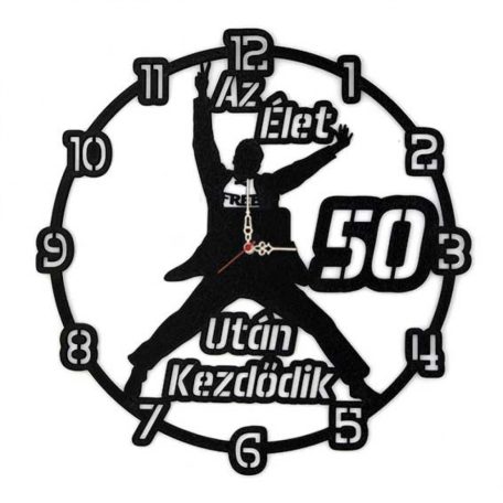Falióra - Az élet 50 után kezdődik fiú fekete BO012