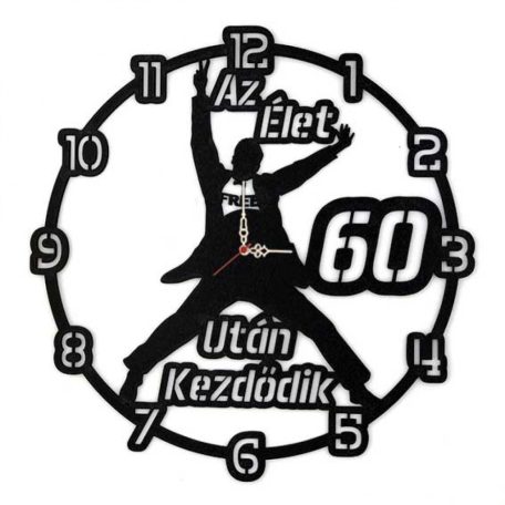Falióra - Az élet 60 után kezdődik fiú fekete BO013