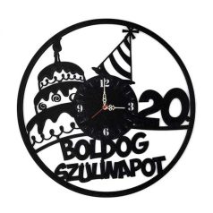 Falióra - Boldog Szülinapot 20. fekete BO020