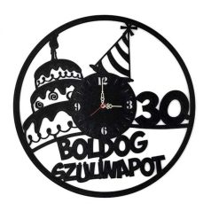 Falióra - Boldog Szülinapot 30. fekete BO021