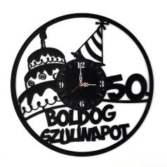 Falióra - Boldog Szülinapot 50. fekete BO023