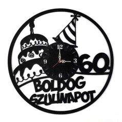 Falióra - Boldog Szülinapot 60. fekete BO024