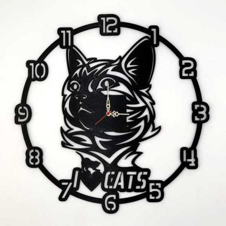 Falióra - Macskás fekete BO052