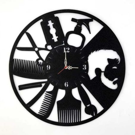 Falióra - Barber shop kellékek fekete BO080