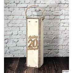 Bortartó doboz  - Boldog 20. Szülinapot BT004