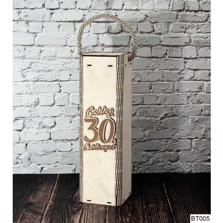 Bortartó doboz  - Boldog 30. Szülinapot BT005