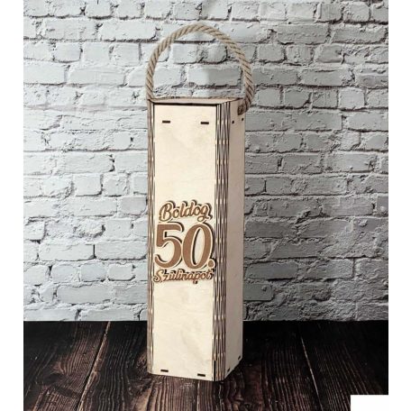 Bortartó doboz  - Boldog 50. Szülinapot BT007