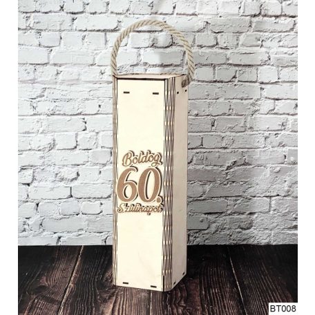 Bortartó doboz  - Boldog 80. Szülinapot BT008