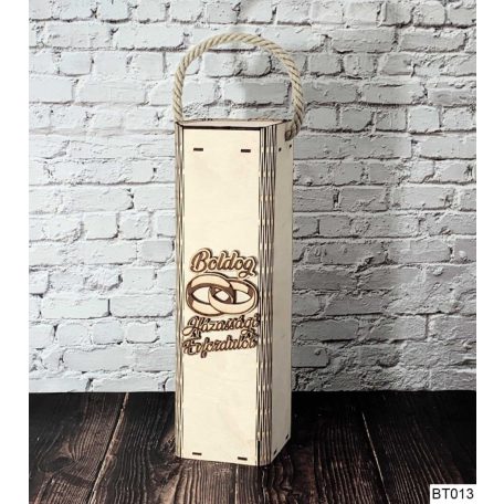 Bortartó doboz  - Boldog Házassági Évfordulót BT013