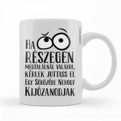 Bögre 300ml, Részeg BX044