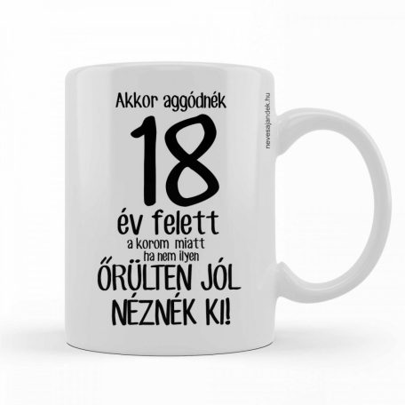 Bögre 300ml, 18 év felett BX053