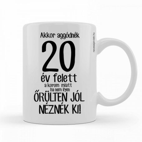 Bögre 300ml, 20 év felett BX054