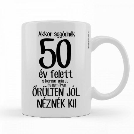 Bögre 300ml, 50 év felett BX057