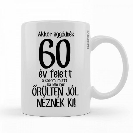 Bögre 300ml, 60 év felett BX058