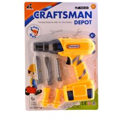   Szerszámgép, el., ütvefúró, forog, zúg, cserélhető fejekkel, 20x32 cm lapon