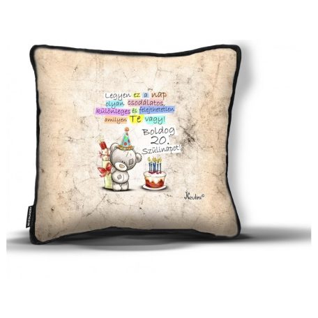 Párna 26cm, Boldog 20. szülinapot New DP022