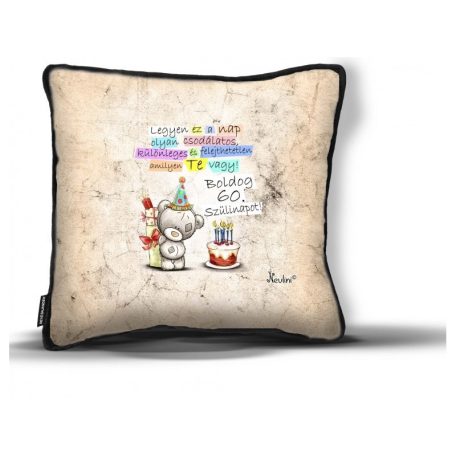 Párna 26cm, Boldog 60. szülinapot New DP026