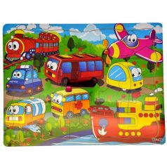 Fa puzzle, vegyes, 15 db-os, 30*22 cm