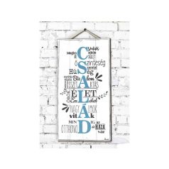 Fali dekor kép, A család csodák 46*25*0,5cm New FD008