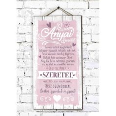   Fali dekor kép, Sosem szűnő aggódásunk 46*25*0,5cm New FD031