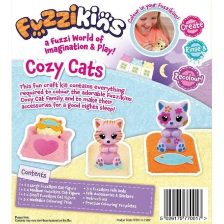  Fuzzikins kiscicák - 3 db-os szett FUZ001