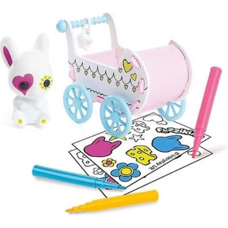 Fuzzikins egérke babakocsival FUZ113