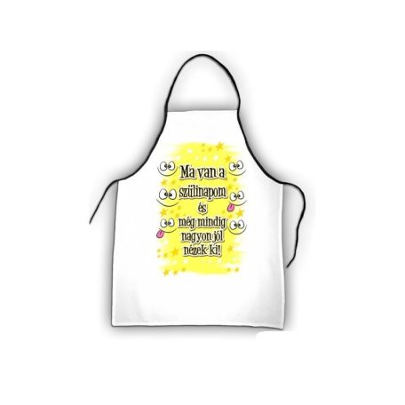 Kötény Boldog szülinapot New K129