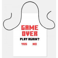 Kötény Gamer Over Play Again K052
