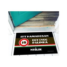 Vicces lábtörlő Egy üveg pálinka LA047
