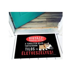 Vicces lábtörlő Vigyázz harapós kutya LA094