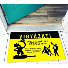 Vicces lábtörlő Vigyázat LA135