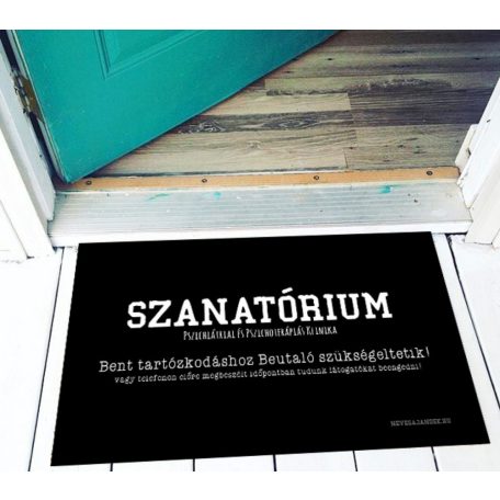 Vicces lábtörlő Szanatórium LA146