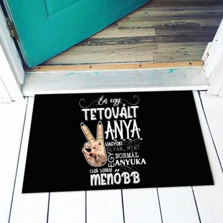 Vicces lábtörlő Tetovált anya LAX008