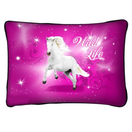 Párna 37cm, Ló fehér Wild Life New P006