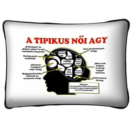 Párna 37cm, Tipikus női agy New P030
