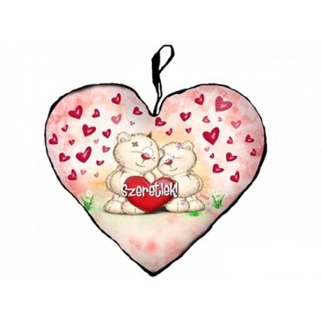 Párna 45cm, Szeretlek Macipár New P155