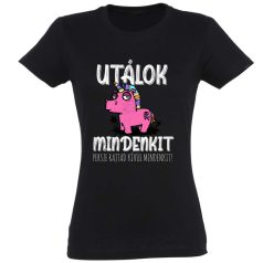 Vicces Póló - Utálok mindenkit PNX193 Fekete