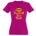 Vicces Póló - Happy Halloween Trick or Treat PNX223 Rózsaszín