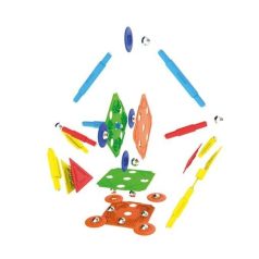   Supermag Projects Multicolor 45 db-os mágneses építőjáték SMG0651